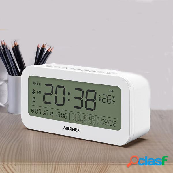 AISOMEX B131 bluetooth Speaker LED Screen Alarm Clock Day