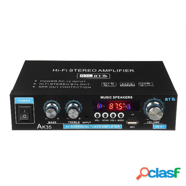 AK35 2x30W Digital HIFI Power Amplifier bluetooth 5.0 USB FM