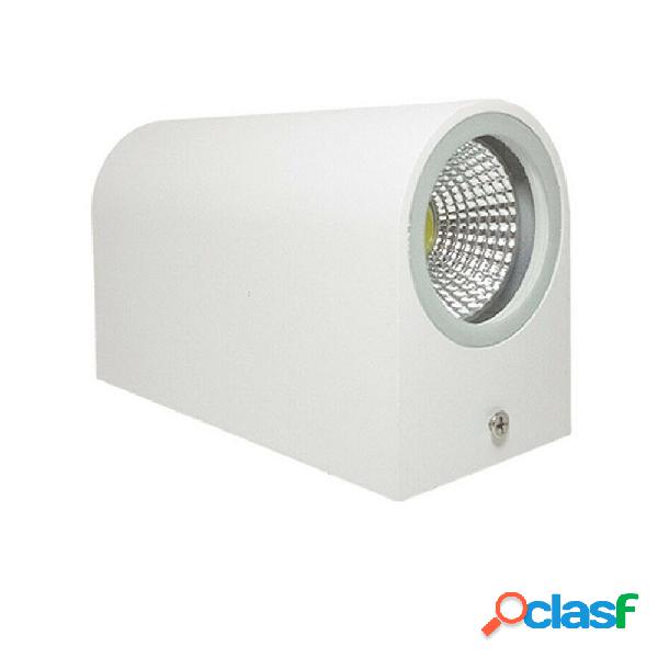 APPLIQUE DOPPIA LUCE LED 10W NERO BIANCO LAMPADA PARETE UP