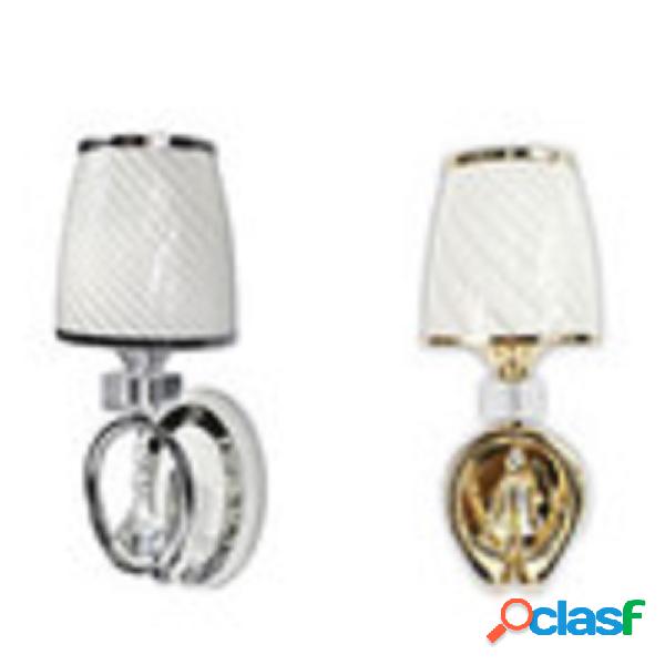 APPLIQUE PARETE LUMETTO MURO ATTACCO E27 ORO ARGENTO ABAT