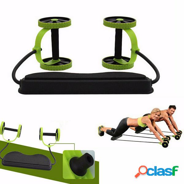 Abs Exercise Wheels Roller Stretch Elastic Abdominal Pull