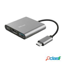 Adattatore USB-C - multiporta 3-in-1 Dalyx - Trust (unit