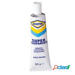 Adesivo Bostik Supertrasparente - universale - 50 gr -