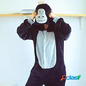 Adults Intermediate Kigurumi Pajamas Nightwear Monkey Onesie