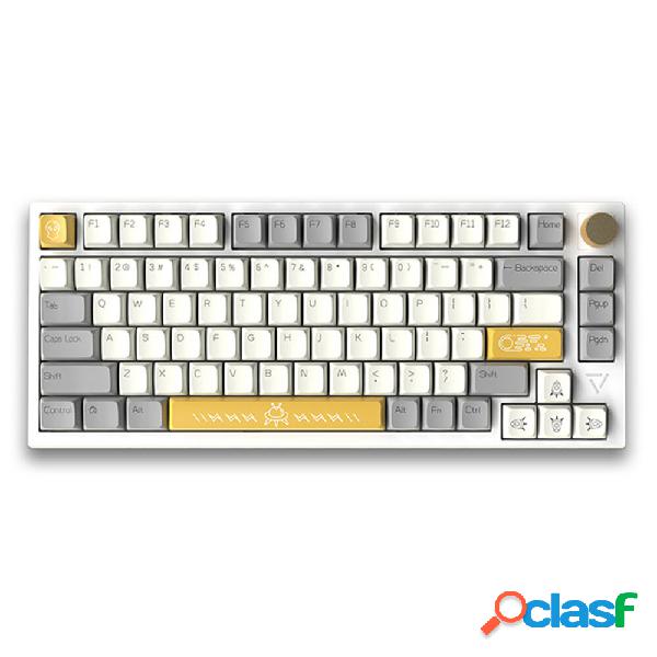 Ajazz AK816 Mechanical Keyboard 81 Keys PBT Sublimation MDA