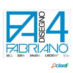 Album F4 - 24x33Cm - 220gr - 20 fogli - liscio - Fabriano