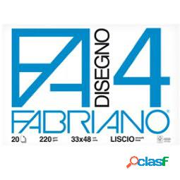 Album F4 - 33x48cm - 220gr - 20 fogli - liscio - Fabriano