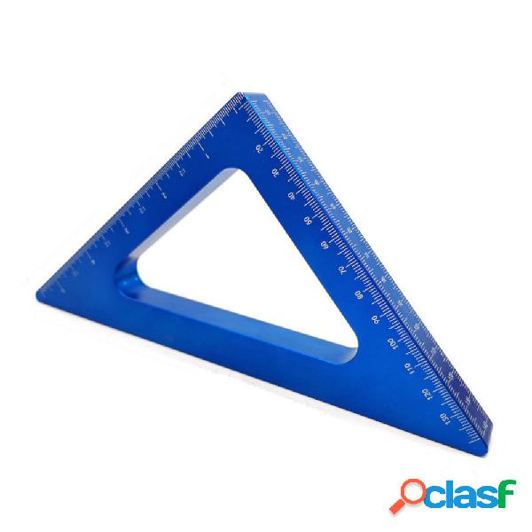 Aluminum Alloy 45 Degree Angle Ruler Inch Metric Triangle