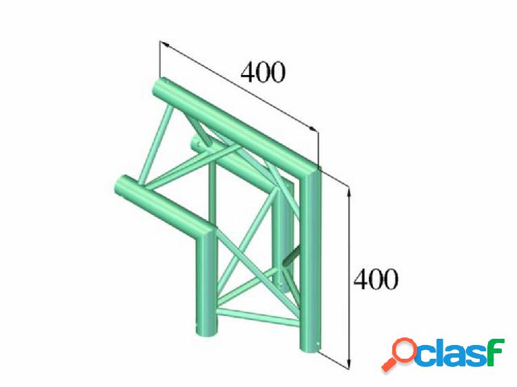 Alutruss DECOLOCK DQ3-PAC24 Capriata a 3 punti Angolare 90