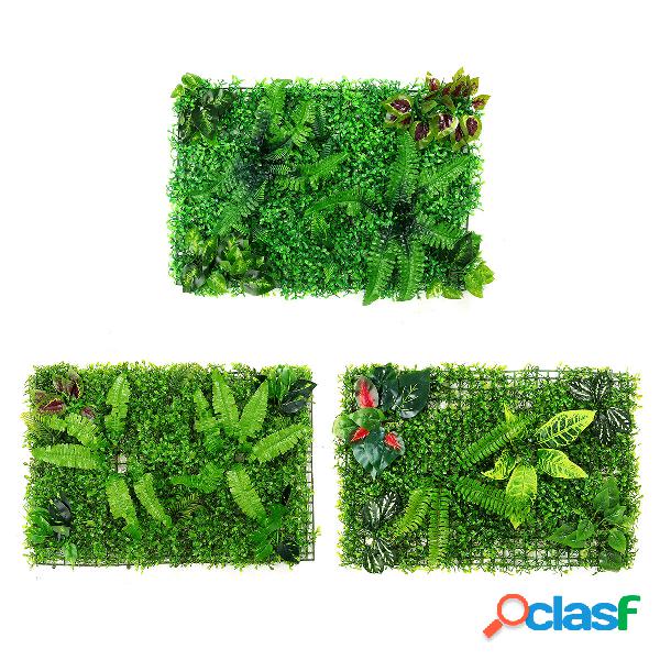 Artificial Greenery Hedges Wall Panels Plastic Faux Shrubs