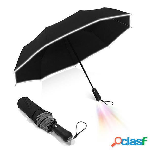 Automatic LED Luminous Lighting Umbrella Two-color Lighting