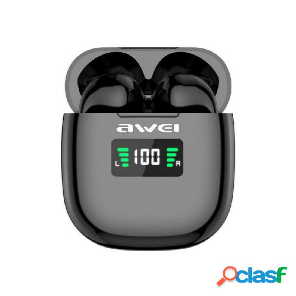 Awei T19P TWS bluetooth 5.0 LED Display Earbuds Headphones