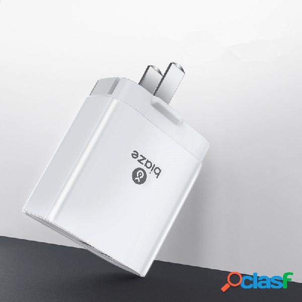 BIAZE DY033D 3.4A Dual USB Fold Charger Power Adapter with