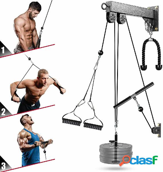 BOMINFIT 3-in-1 Pulley System Fitness Equipment