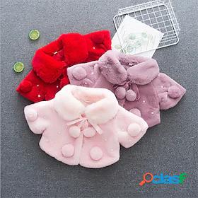 Baby Girls Active Basic Casual Coat Cotton Wedding Birthday