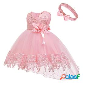 Baby Girls Active Basic Cotton Party Birthday Solid Colored
