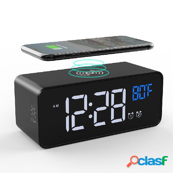 Bakeey 15W 10W 7.5W 5W Desktop Alarm Clock Wireless Fast