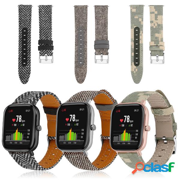 Bakeey 20mm Universal Nylon Camouflage Canvas Watch Band for