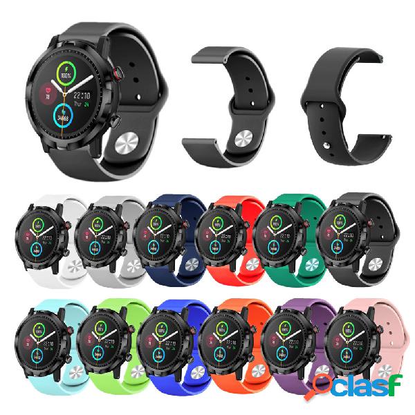 Bakeey 22mm Width Pure Comfortable Soft Silicone Watch Band