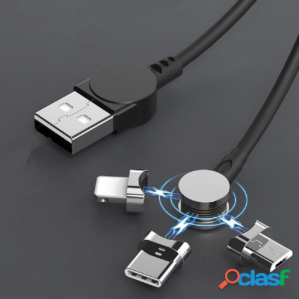 Bakeey 3 In 1 180 Degree Rotating Type C Micro USB 3.5A Fast
