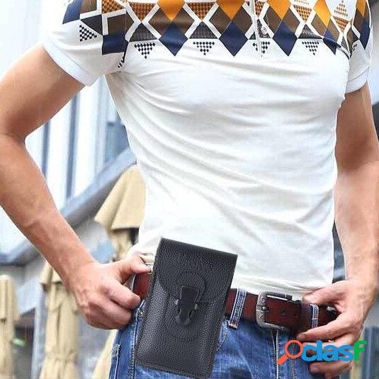Bakeey 7 inch Business Mobile Phone Waist Bag Dual-Layer
