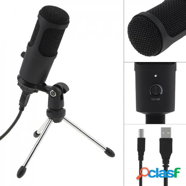 Bakeey A6 Metal USB Condenser Microphone Recording for