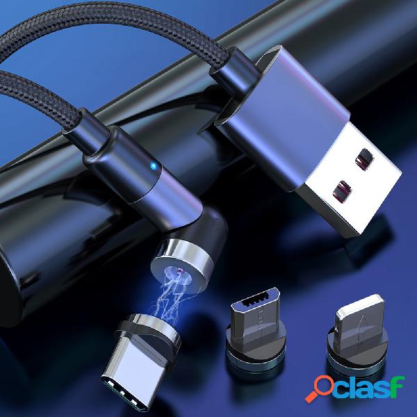 Bakeey Magnetic Data Cable 540° Rotate 2.4A Micro USB Type
