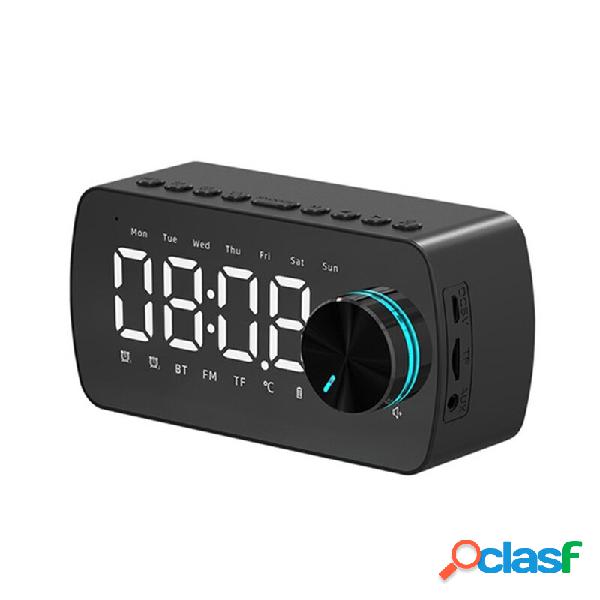 Bakeey P2 Wireless bluetooth Speaker Double Alarm Clock FM