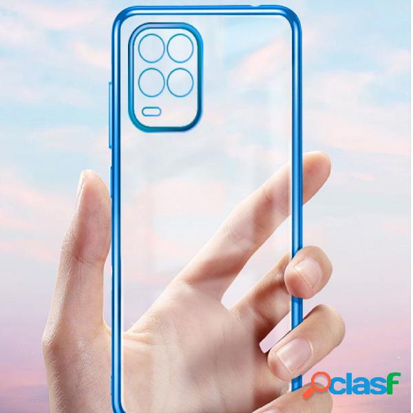 Bakeey Shockproof Plating Transparent Ultra-Thin with Lens