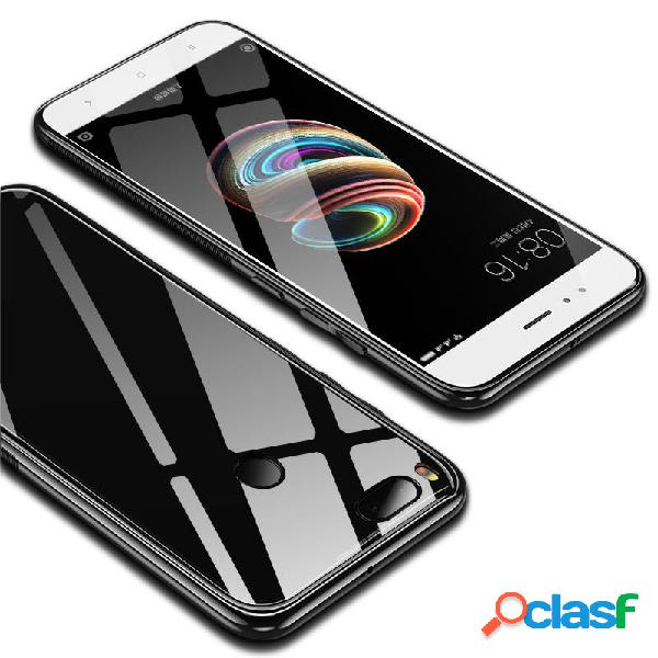 Bakeey™ Tempered Glass Mirror Back Cover Soft TPU Frame