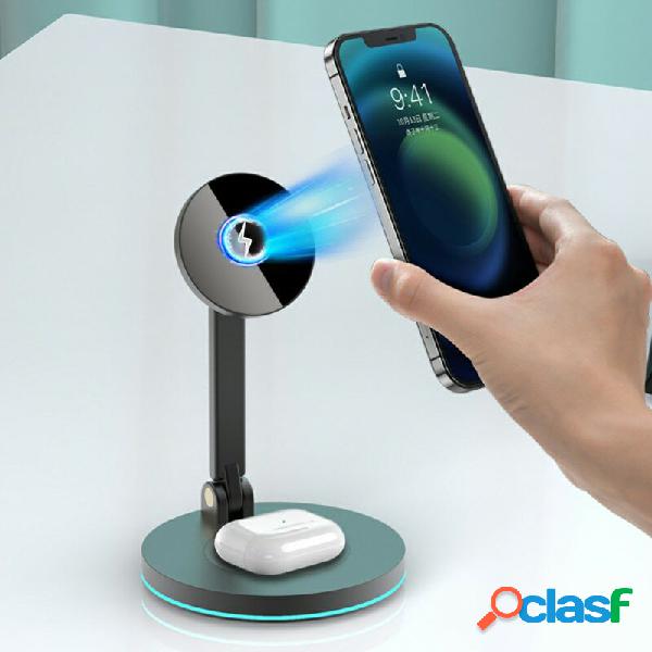 Bakeey Y21 2 in 1 15W Foldable Magnetic Wireless Charger