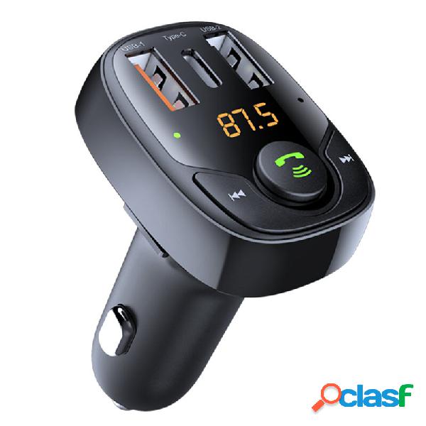 Bakeey bluetooth V5.0 FM Transmitter Car Charger Support AFC