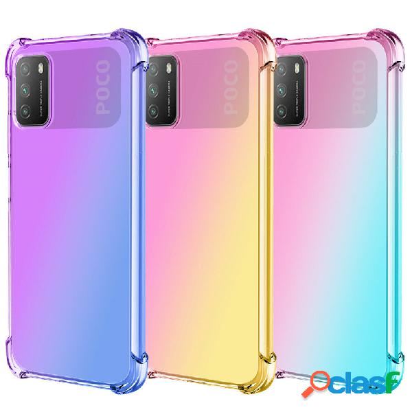 Bakeey for POCO M3 Case Gradient Color with Four-Corner