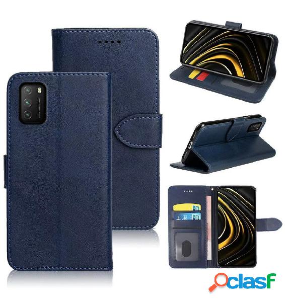Bakeey for POCO M3 Case Magnetic Flip with Multi Card Slots