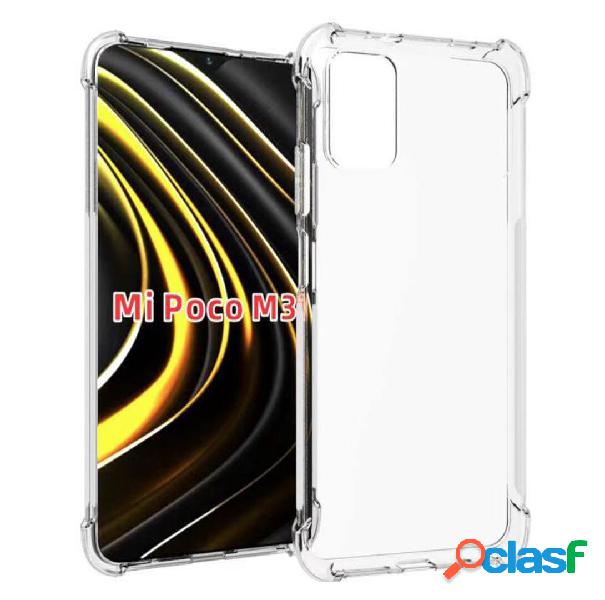 Bakeey for POCO M3 Case with Air Bag Shockproof Transparent