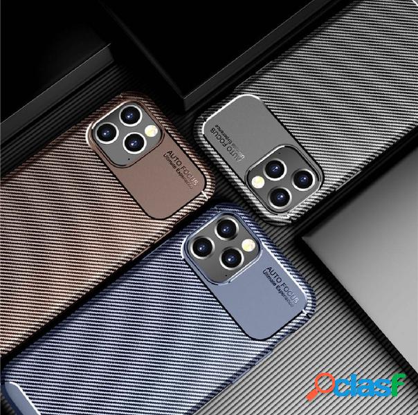 Bakeey for iPhone 12/ 12 Pro 6.1" Case Luxury Carbon Fiber