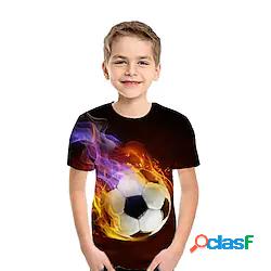 Bambino Da ragazzo maglietta T-shirt Manica corta Pop art 3D