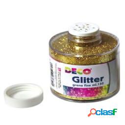 Barattolo Glitter - grana fine - 150ml - oro - DECO (unit