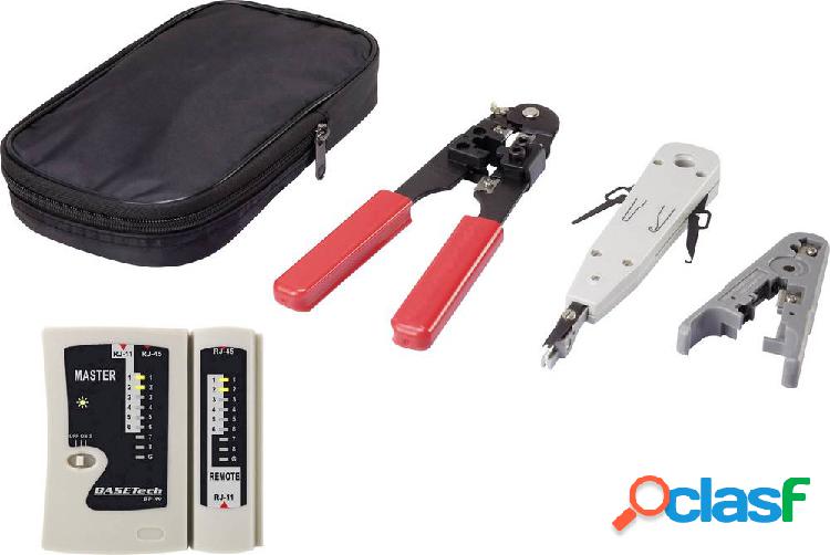 Basetech Kit utensili per installazioni di rete