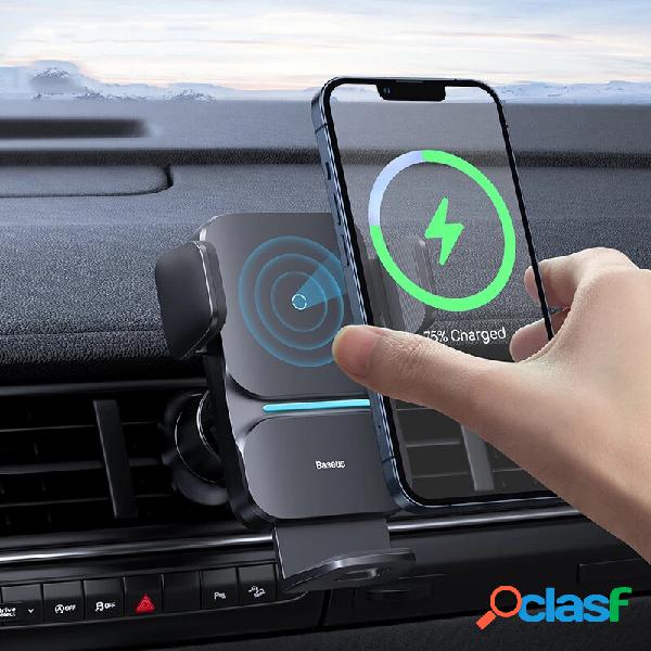 Baseus 15W Car Phone Holder QI Wireless Charger Automatic