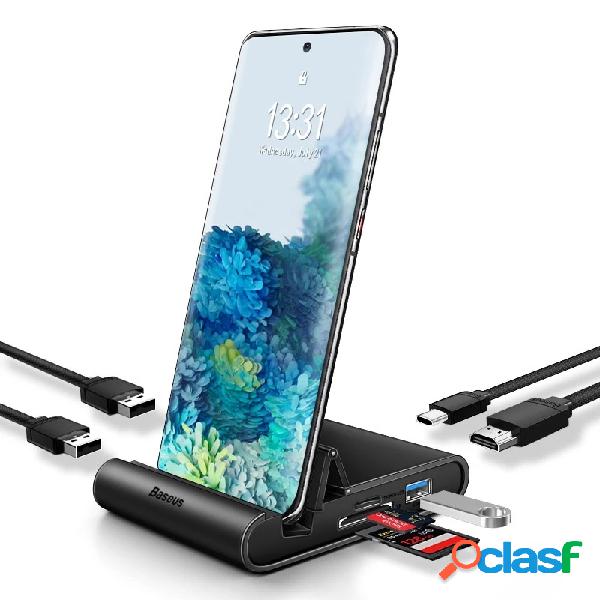 Baseus 7 In 1 USB-C Hub Docking Station Adapter With 100W PD