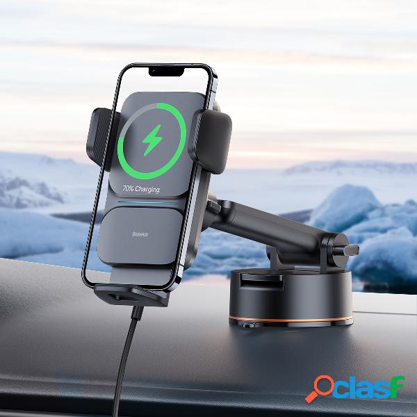 Baseus Automatic Car Phone Holder Wireless Charger Suction
