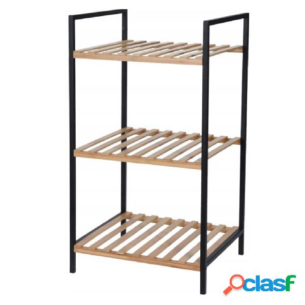 Bathroom Solutions Scaffale Portaoggetti con 3 Ripiani