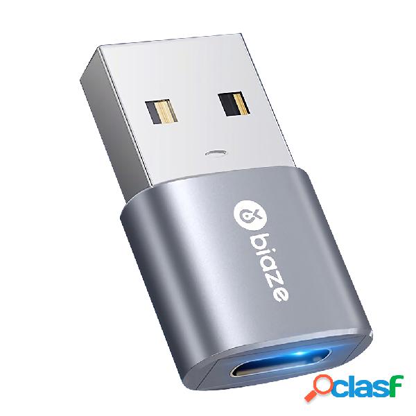 Biaze A58 USB to Type-C Adapter USB Male to USB C Female