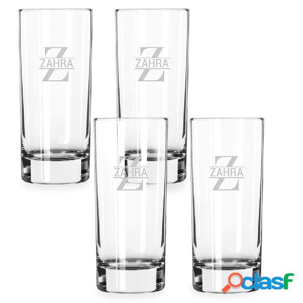 Bicchiere da cocktail personalizzato - Highball (4 pezzi)