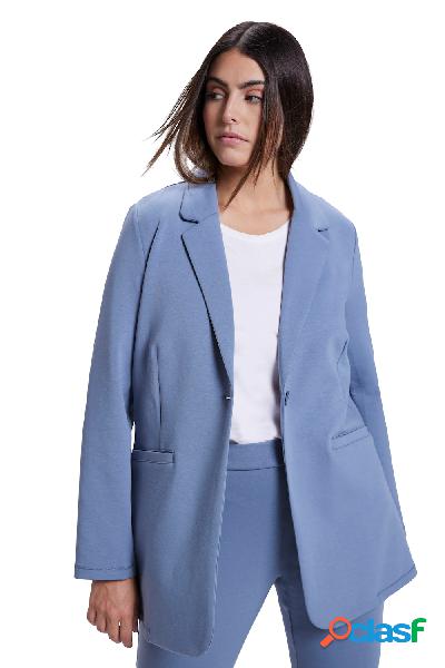 Blazer dal taglio lungo e svasato in jersey con scollo con