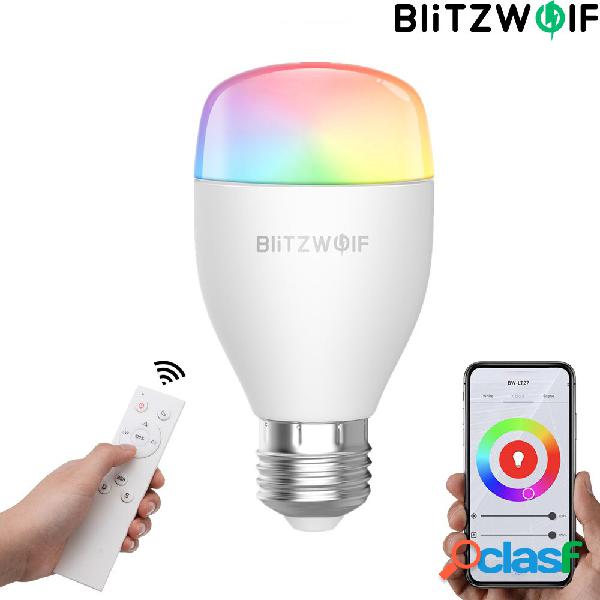 BlitzWolf® BW-LT27 AC100-240V RGBWW+CW 9W E27 APP Smart LED