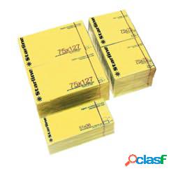 Blocchetto biglietti adesivi - giallo - 50 x 40mm - 70gr -