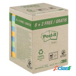 Blocco foglietti Post-it - 76 x 76 mm - carta riciciclata -