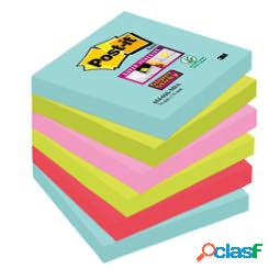 Blocco foglietti Post it Super Sticky - colore Miami - 76 x